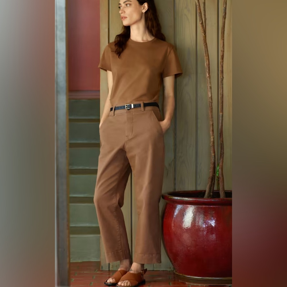 Everlane The Organic Straight-Leg Pant Toasted Coconut